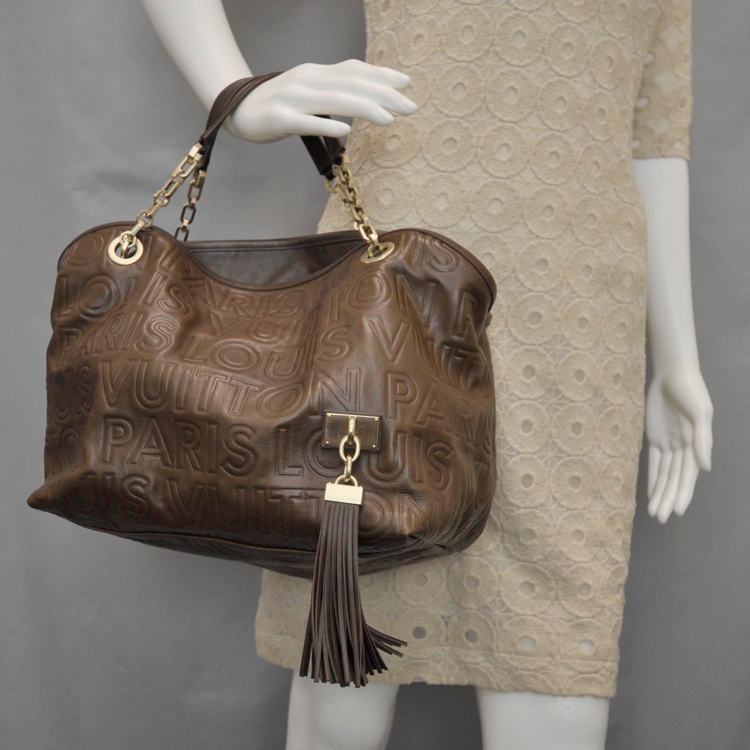 Louis Vuitton Monogram Paris Souple Whisper PM Chocolate 2 of 11