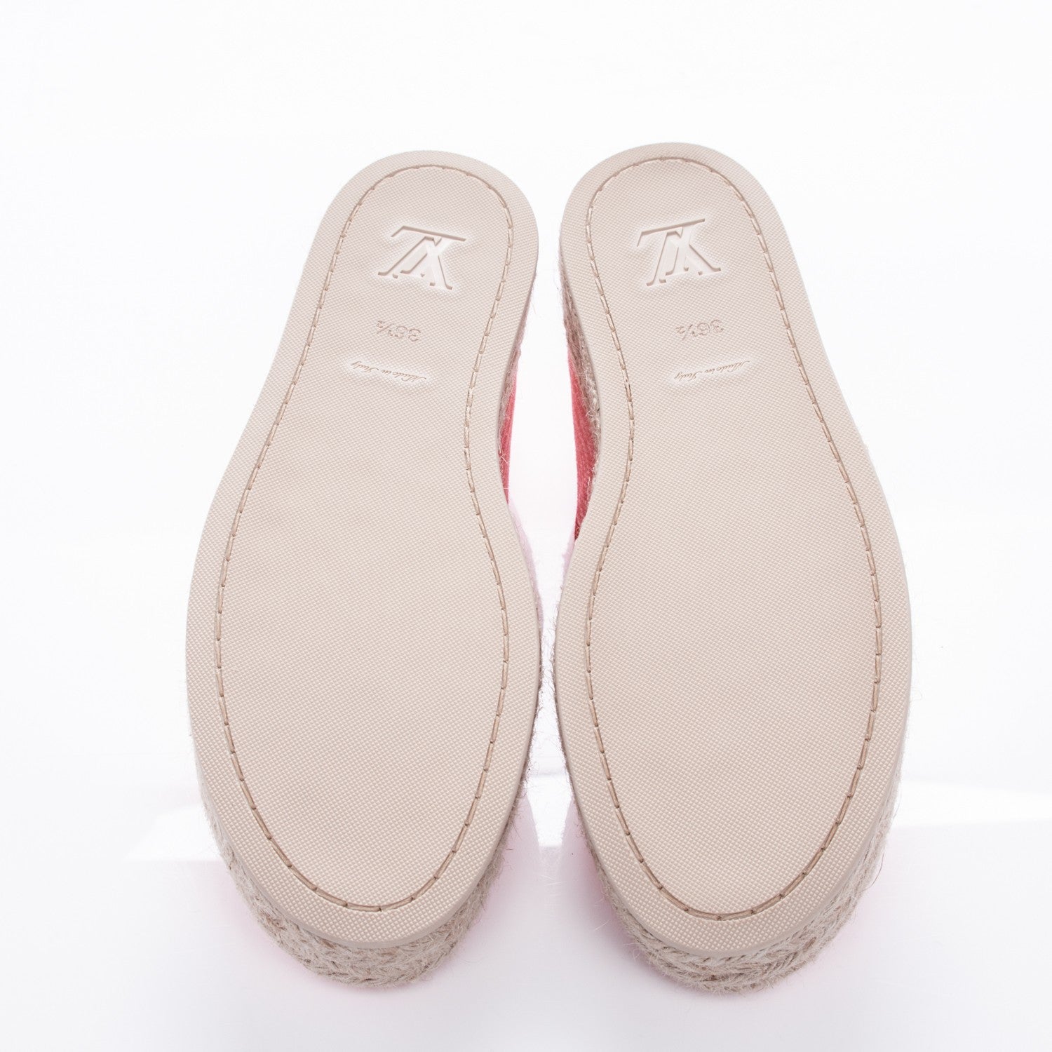 Louis Vuitton Canvas Blue Shore Espadrille Flats 36.5 Corail 5 of 7
