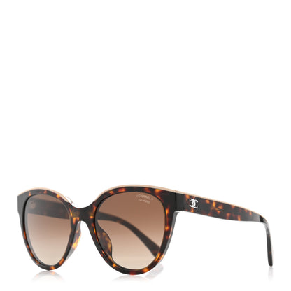 Chanel Acetate Polarized CC Butterfly Sunglasses 5414 Tortoise 1 of 18