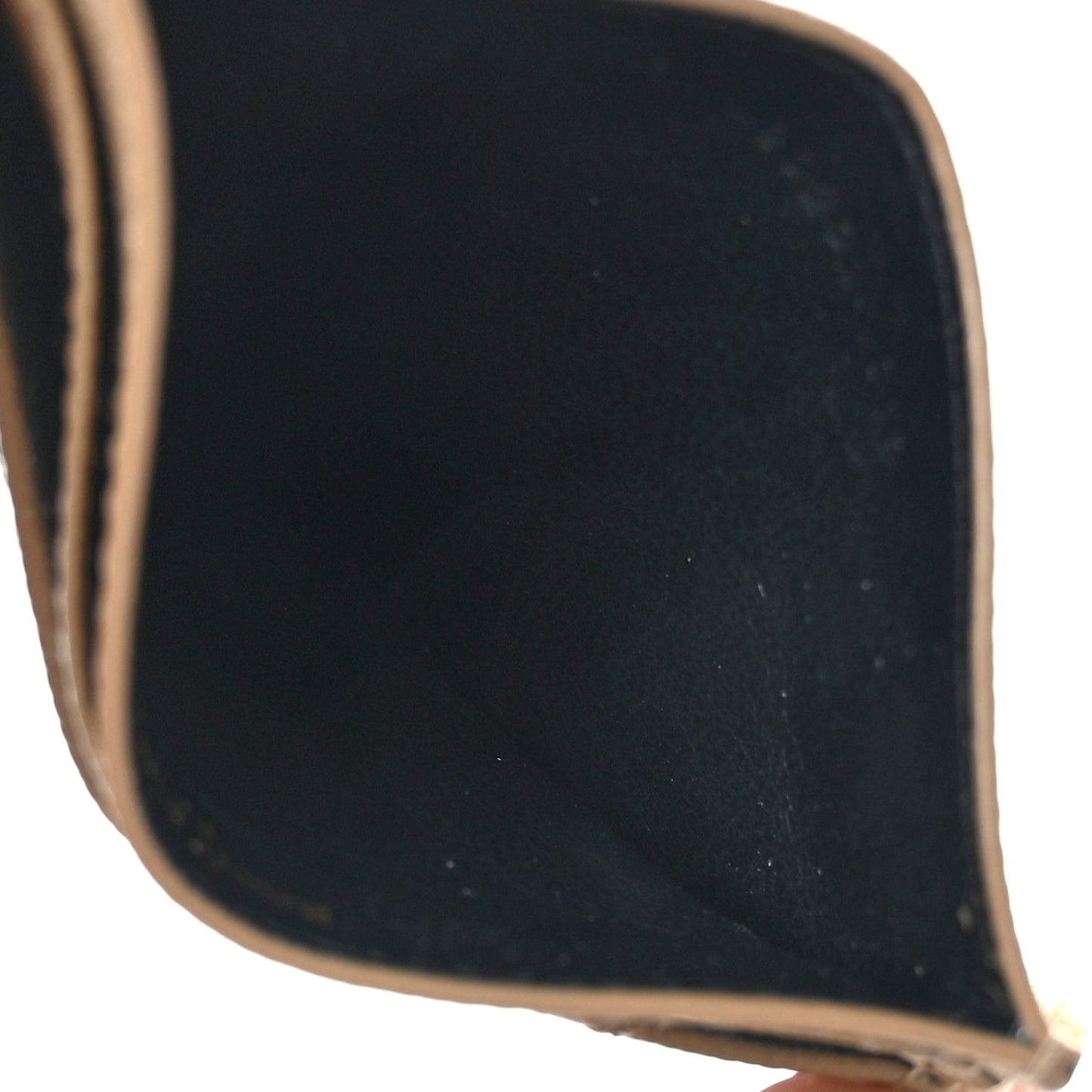 Grain De Poudre Matelasse Chevron Monogram Credit Card Case Cork