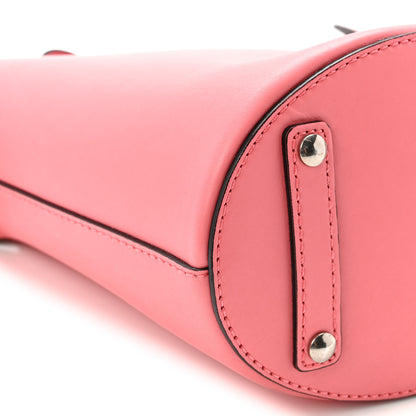 Burberry Supple Calfskin Small Bucket Bag Bright Coral Pink 9 of 11