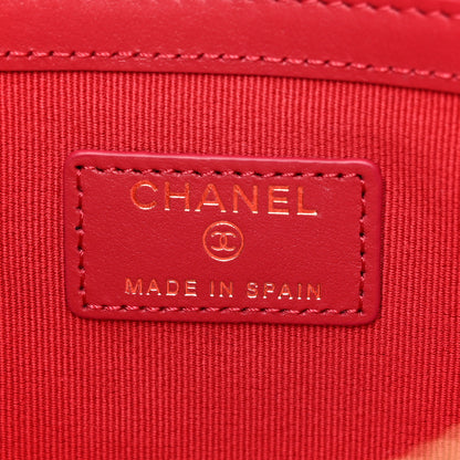 Chanel Lambskin Quilted Large Chanel 19 Cosmetic Case Black 6 of 12