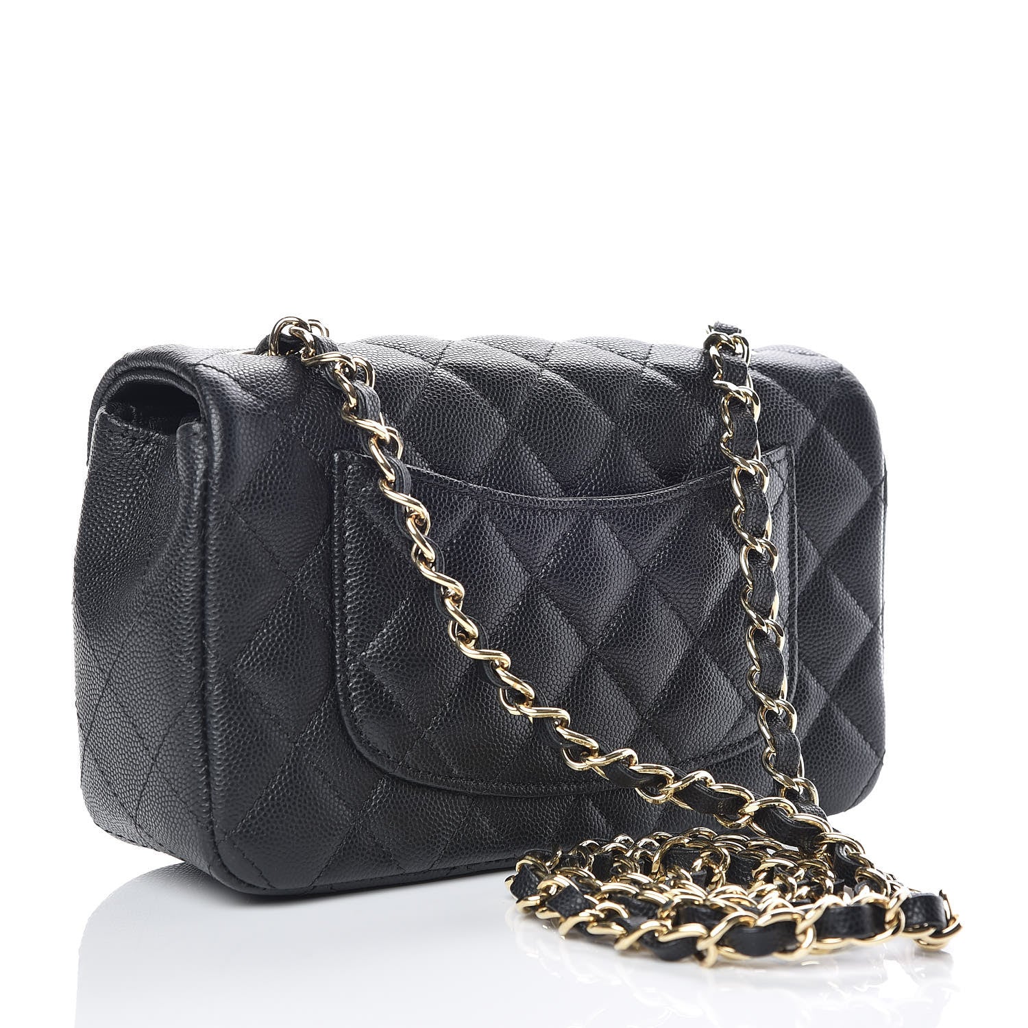 Chanel Caviar Quilted Mini Rectangular Flap Black 3 of 9