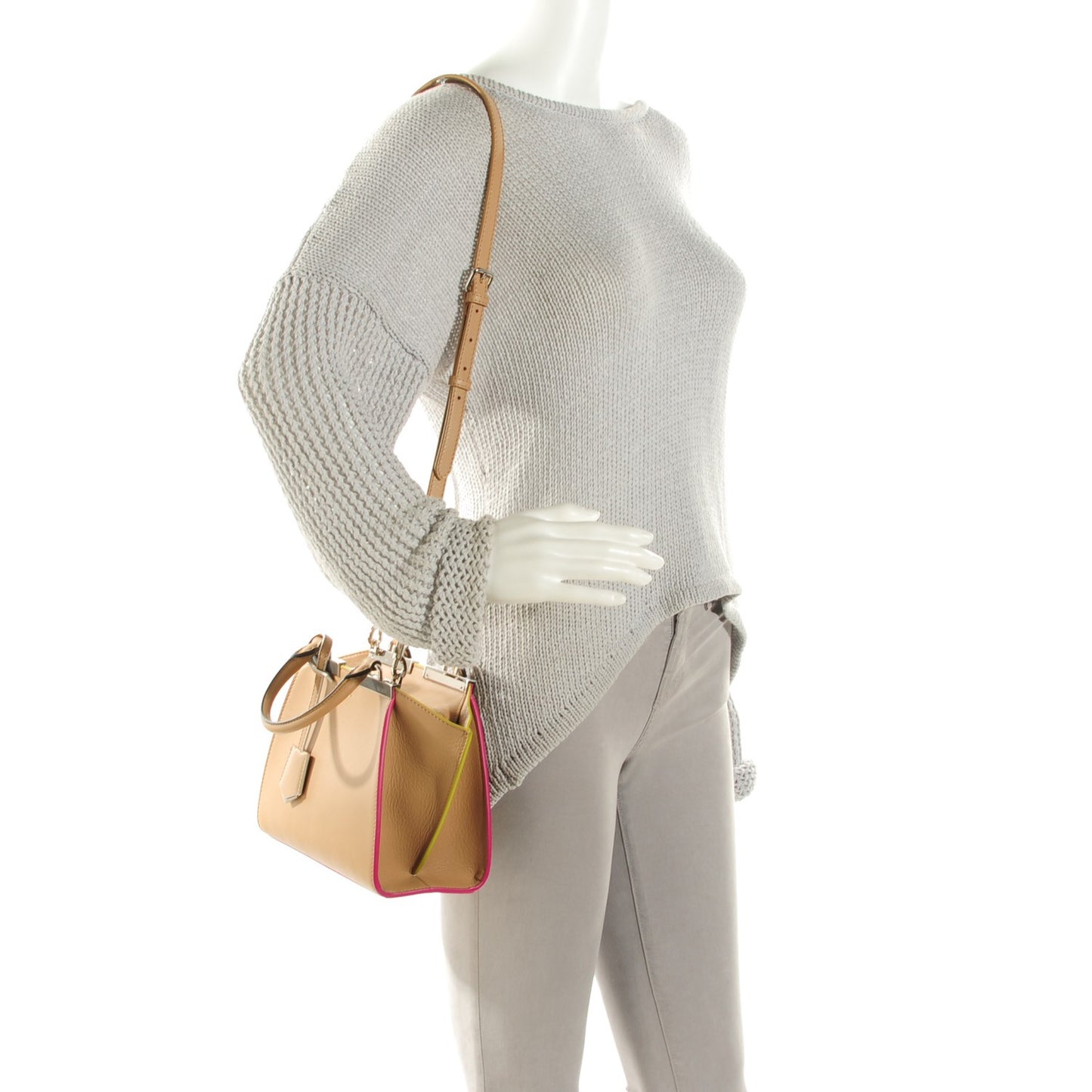 Vitello Dolce Mini 3Jours Tote Cuoio