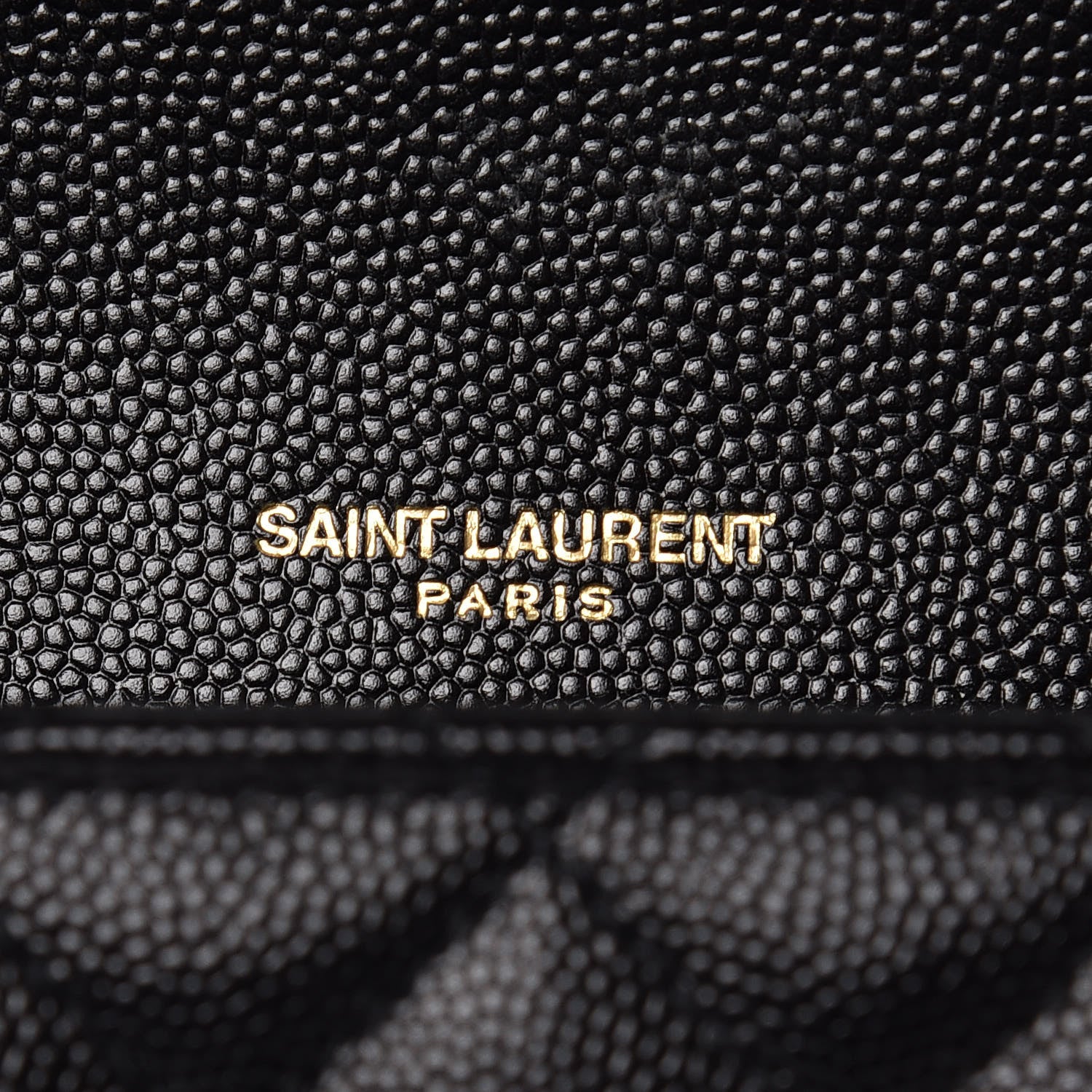 Saint Laurent Grain De Poudre Textured Mixed Matelasse Large Triquilt Monogram Satchel Black 10 of 10