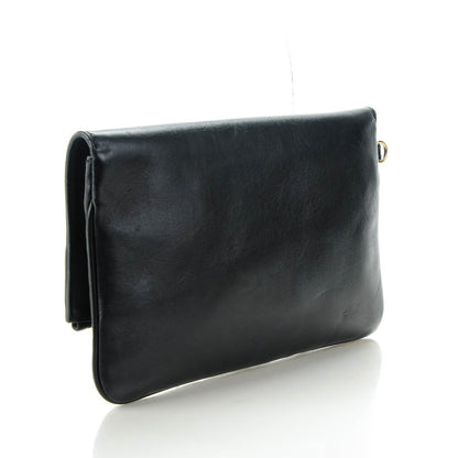 Burberry Lambskin Adeline Foldover Wristlet Clutch Black 3 of 7