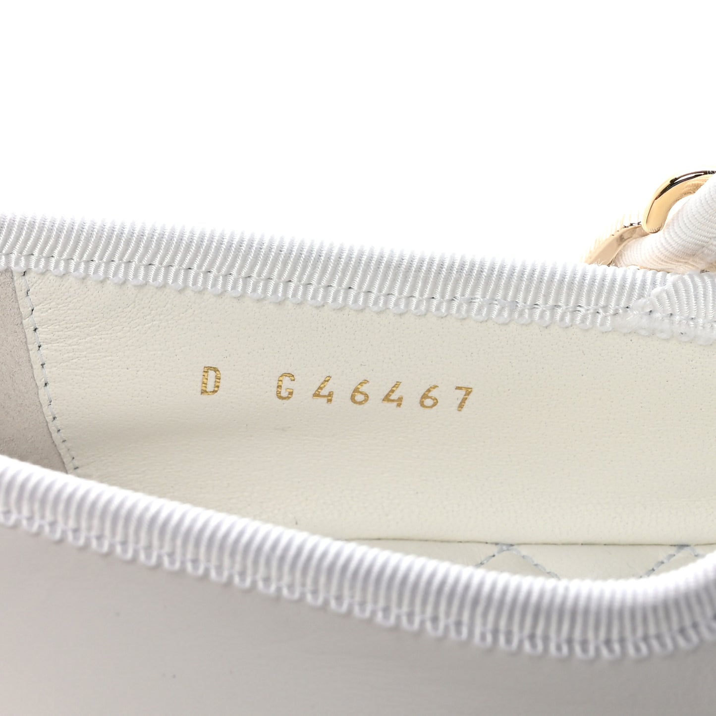 Lambskin Mary Jane Flats 36 White