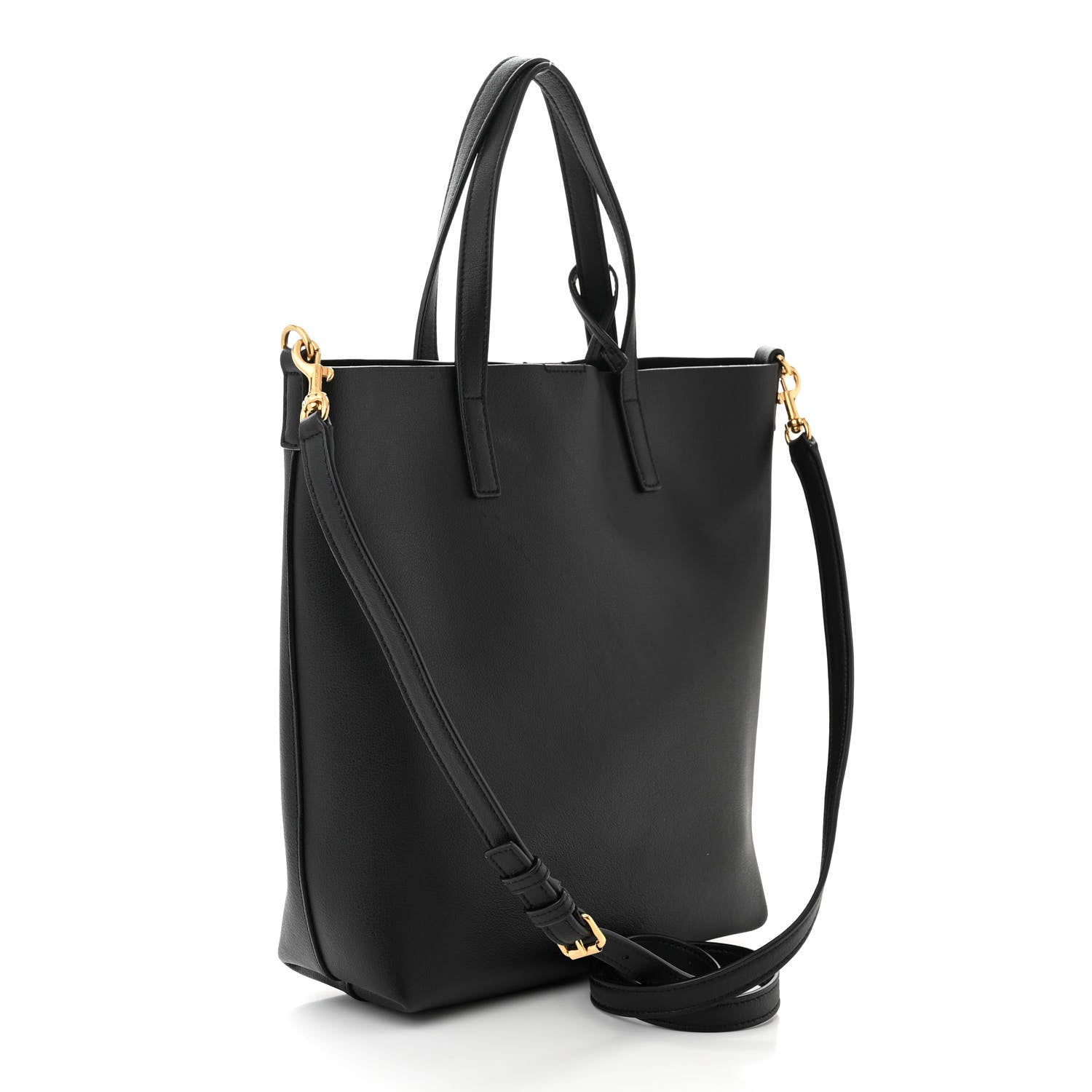 Saint Laurent Calfskin Toy Shopping Tote Black 3 of 10