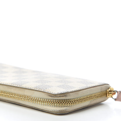 Louis Vuitton Damier Azur Clemence Wallet Rose Ballerine 15 of 16