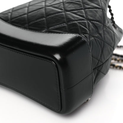 Chanel Aged Calfskin Quilted Small Gabrielle Backpack Black 10 of 10