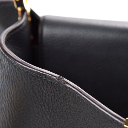 Louis Vuitton Taurillon Capucines PM Black 8 of 13