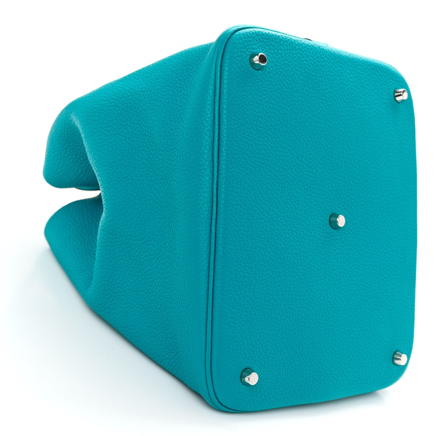 Taurillon Clemence Picotin Lock 26 GM Turquoise
