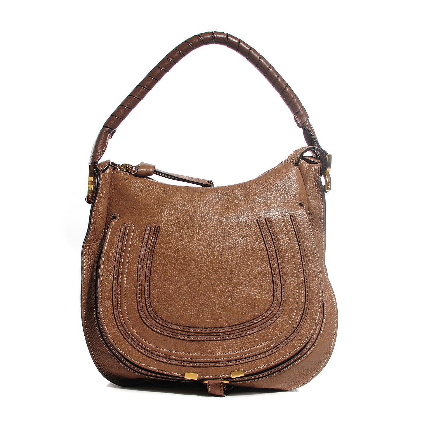 Calfskin Small Marcie Hobo Nut