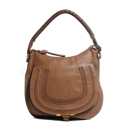 Chloe Calfskin Small Marcie Hobo Nut 1 of 9