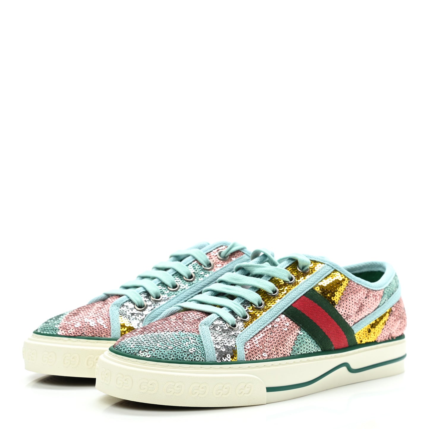 Sequin Web Matelasse Womens 1977 Tennis Sneakers 38 Multicolor