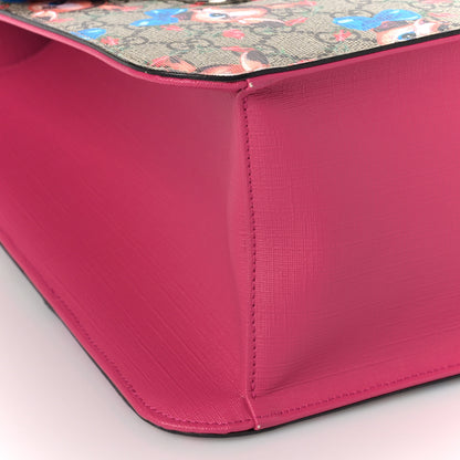 Gucci GG Supreme Monogram Fawn Print Childrens Backpack Pink Multicolor 7 of 8