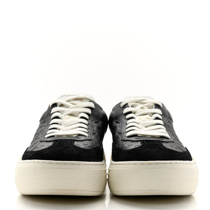 Louis Vuitton Calfskin Embossed LV Groovy Platform Sneakers 38 Black 2 of 7
