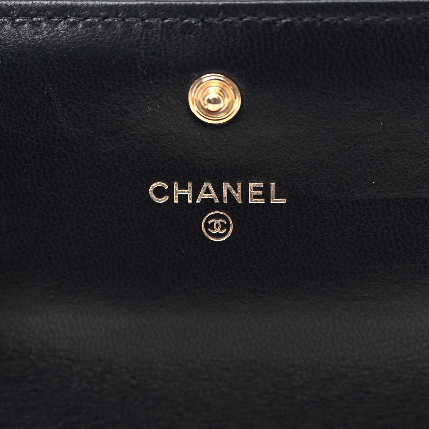 Chanel Lambskin Quilted Chanel 19 Flap Wallet Black 6 of 10