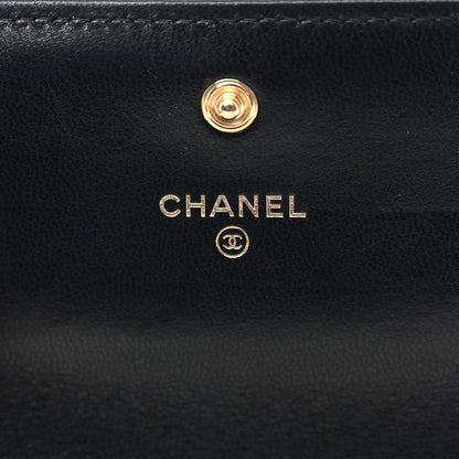 Chanel Lambskin Quilted Chanel 19 Flap Wallet Black 6 of 10