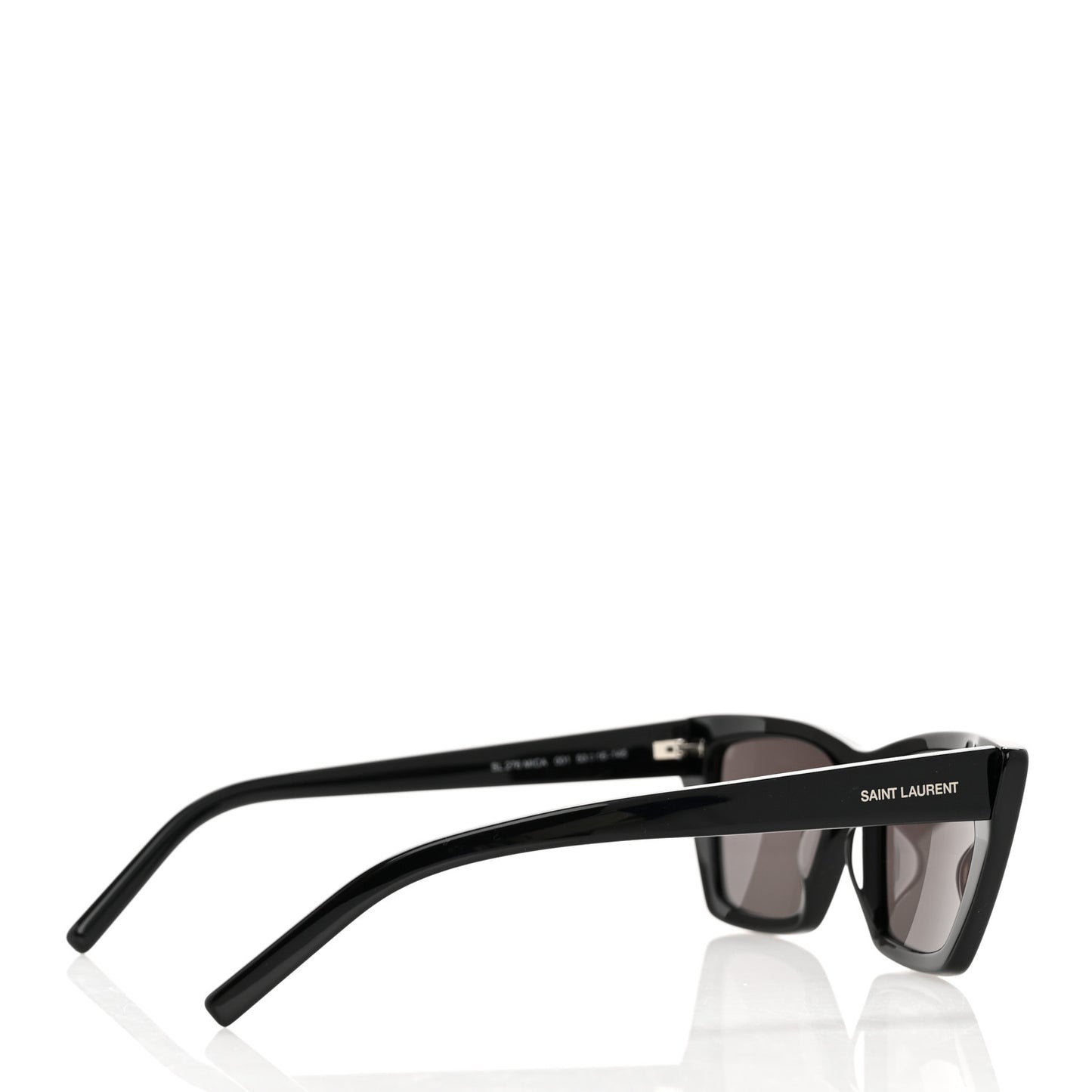 Acetate Mica Cat Eye Sunglasses SL 276 Black