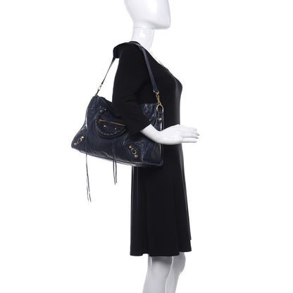 Balenciaga Agneau Giant 12 Gold Hardware City Bleu Obscur 2 of 12