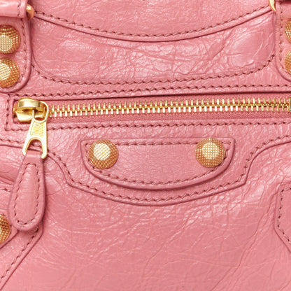 Balenciaga Agneau Giant 12 Gold Hardware Mini City Rose Hortensia 9 of 11