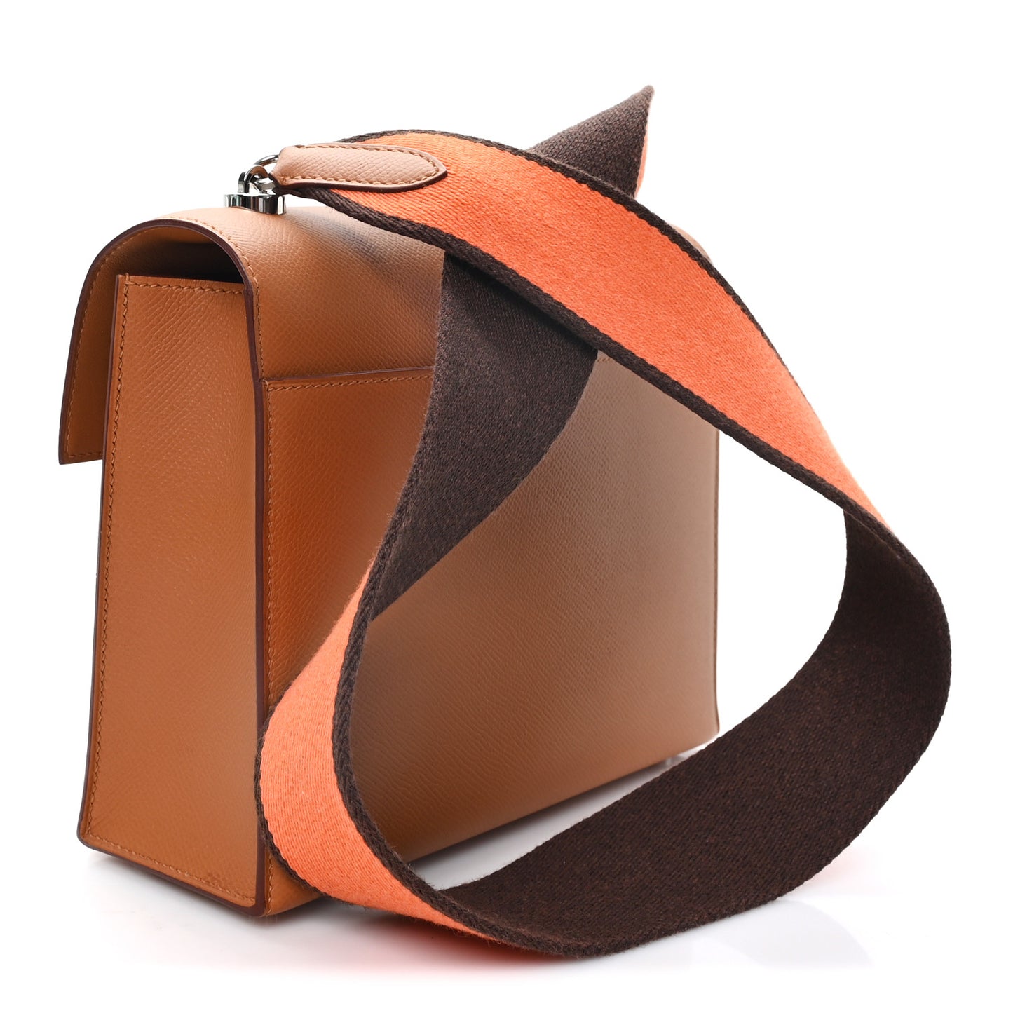 Epsom Verrou 21 Large Strap Gold Orange Ebene