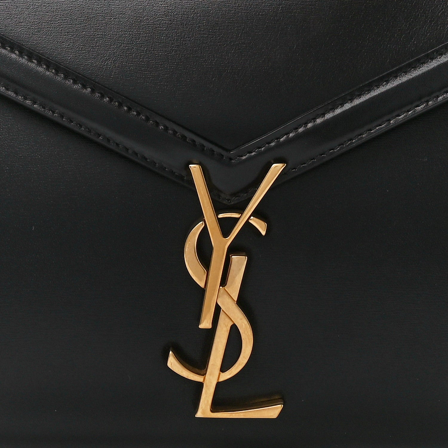Saint Laurent Calfskin Mini Classic Monogram Cassandra Top Handle Black 9 of 11