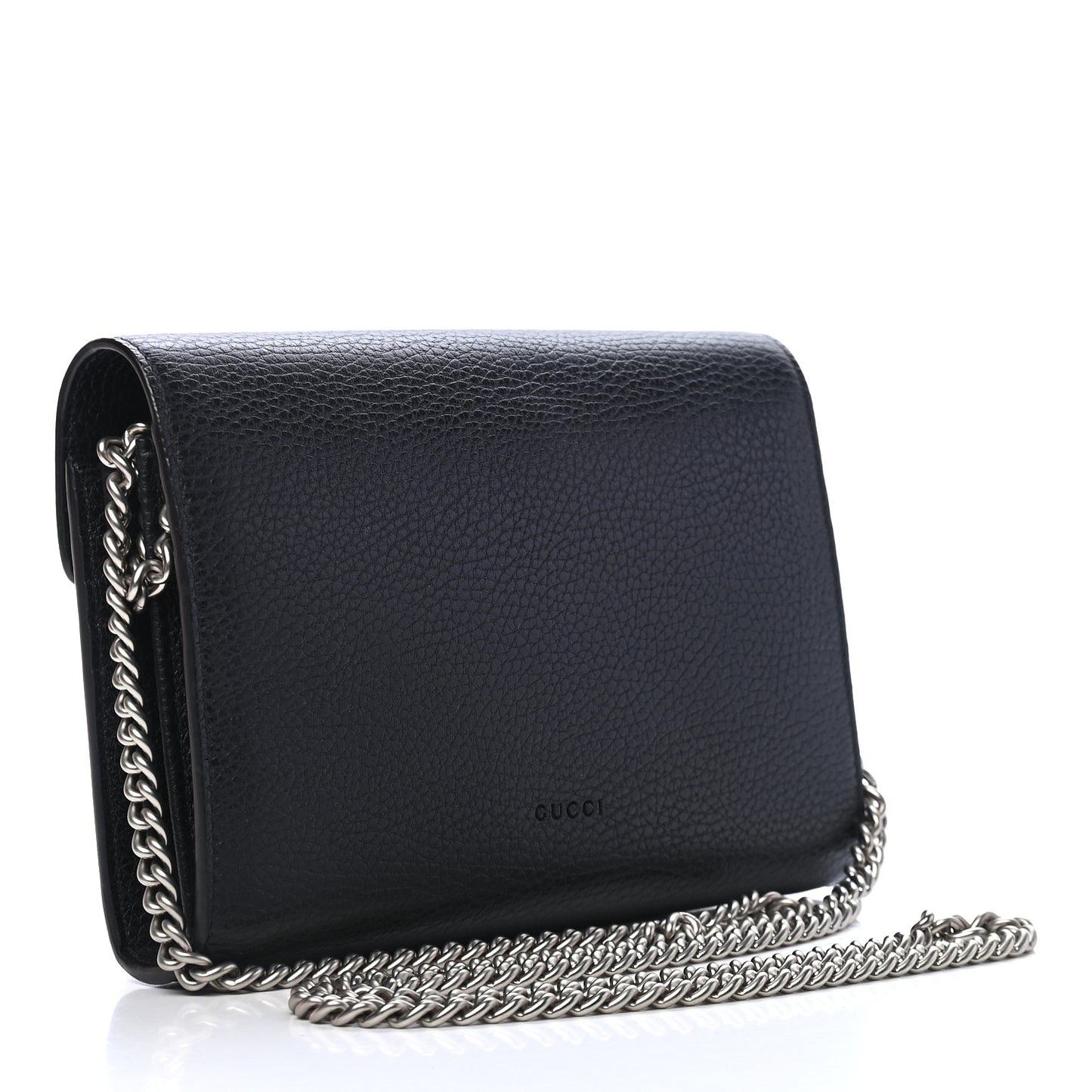 Calfskin Mini Dionysus Chain Wallet Black