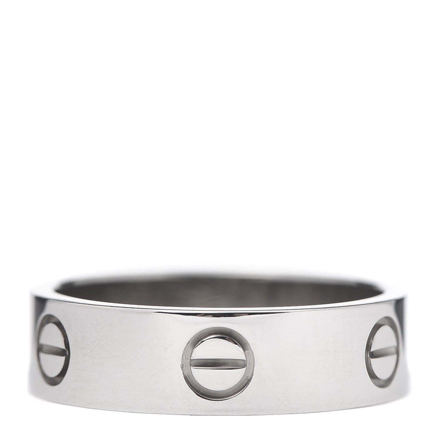 18K White Gold 5.5mm LOVE Ring 61 9.5