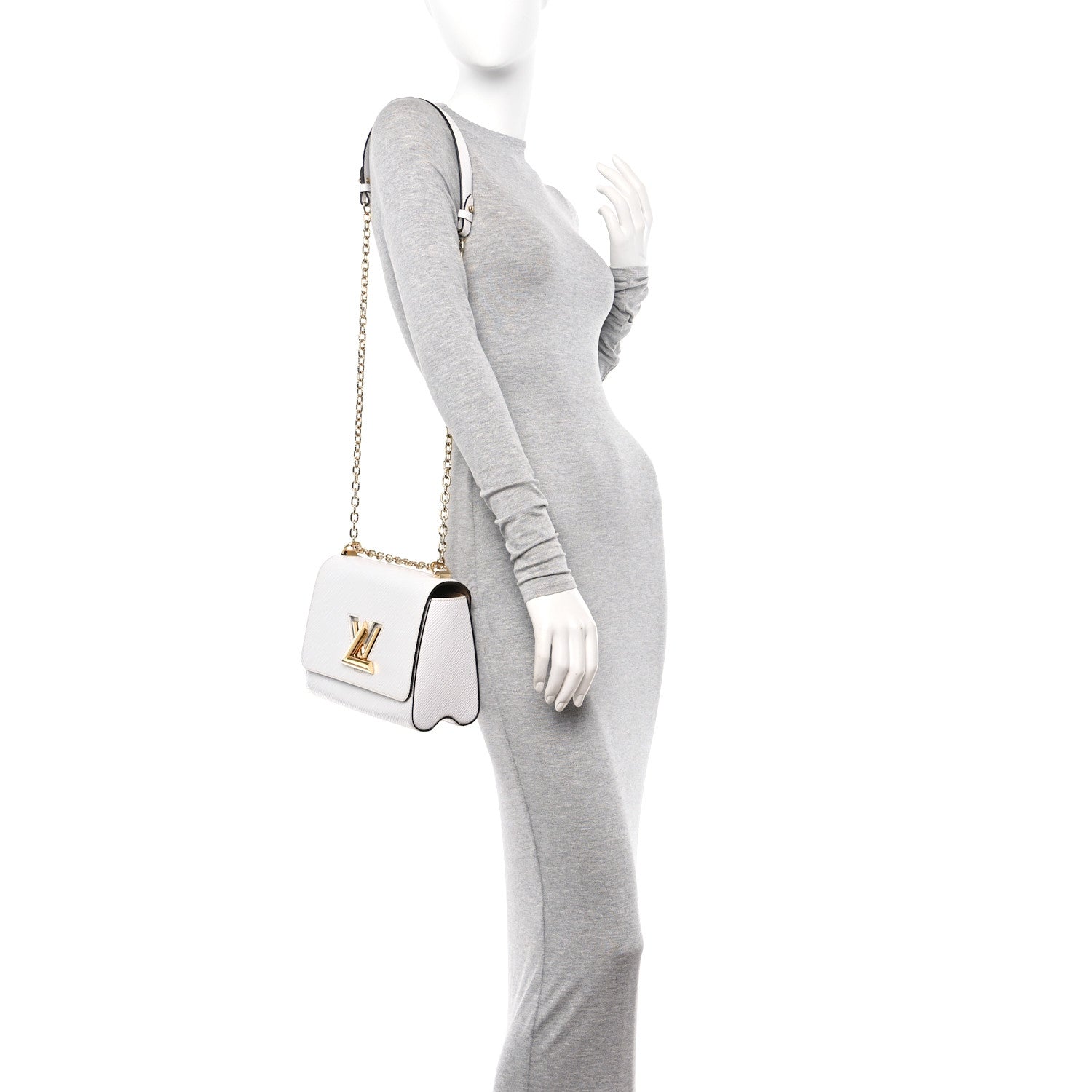 Louis Vuitton Epi Twist Shoulder Bag MM White 2 of 11