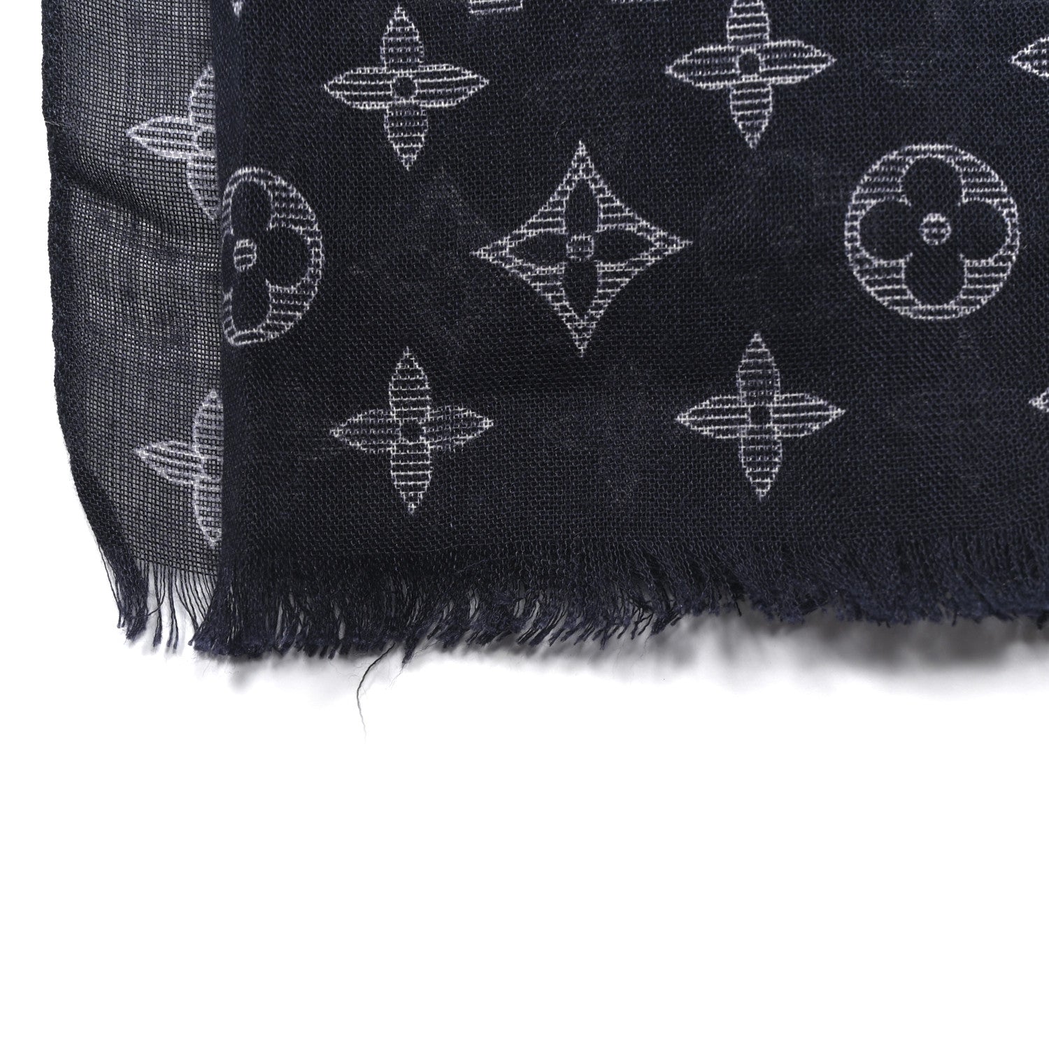 Louis Vuitton Cashmere Silk Chapman Brothers Stole Blue 1762793