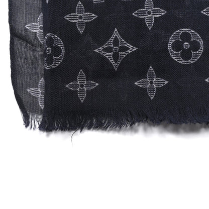 Louis Vuitton Cashmere Silk Chapman Brothers Stole Blue 4 of 4