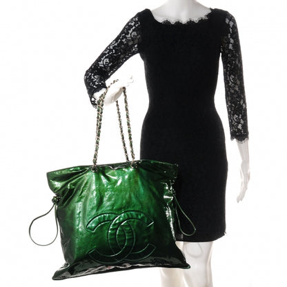 Chanel Patent Bonbons Shopper Tote Green 2 of 8