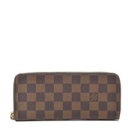 Louis Vuitton Damier Ebene Clemence Wallet Cherry 1 of 7