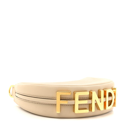 Fendi Vitello Grace Matte Nano Fendigraphy Hobo Charm Nuvola 4 of 11