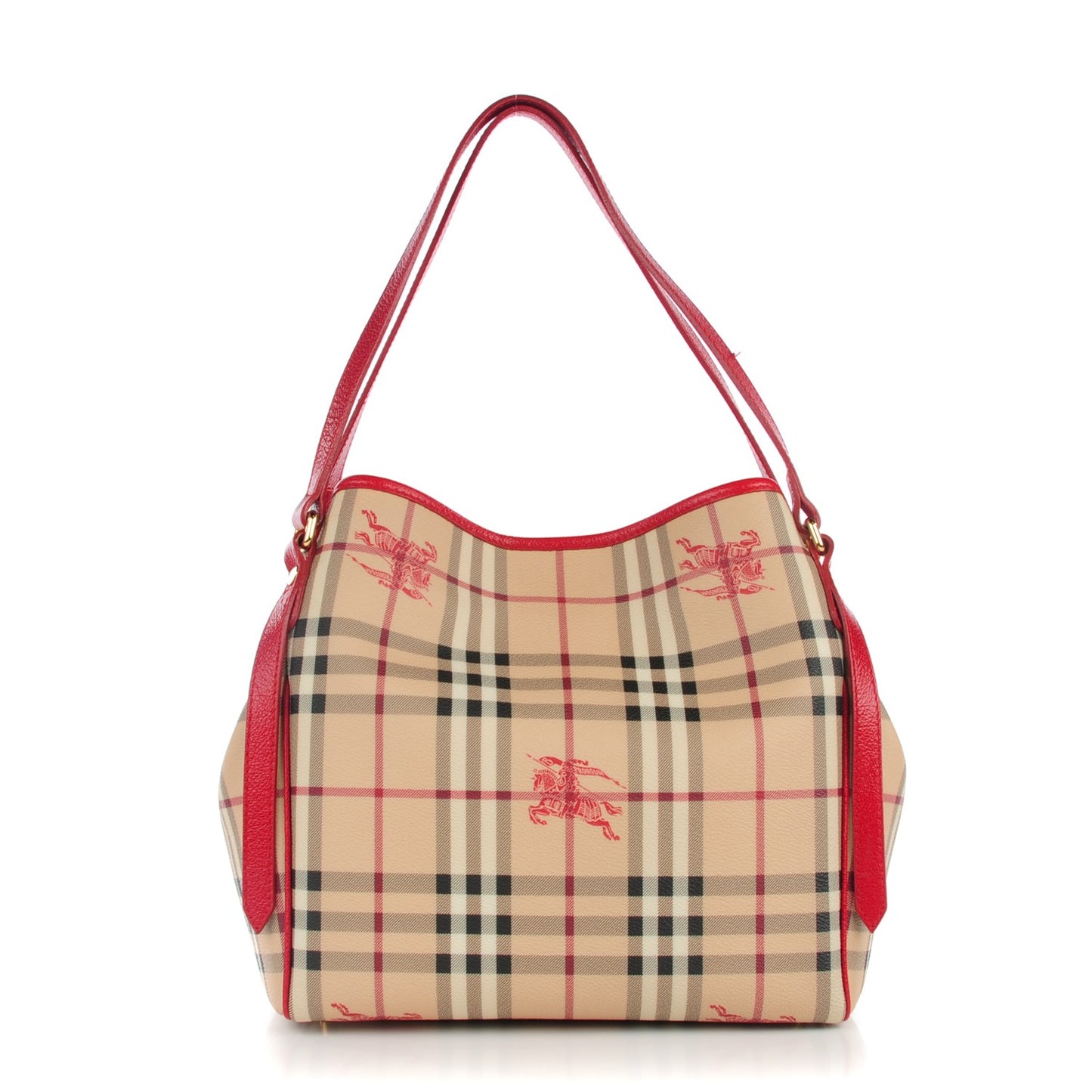 Haymarket Check Small Canterbury Tote Military Red