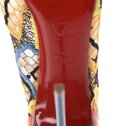 Christian Louboutin Patent Lace Gipsybootie 100 Ankle Boots 39.5 Multicolor 7 of 11
