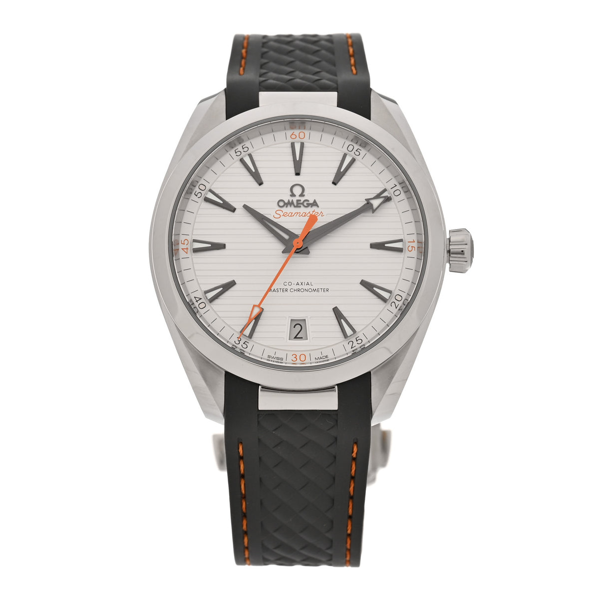 Omega Stainless Steel Rubber 41mm Seamaster Aqua Terra 150M Co-Axial Automatic Watch Silver 220.12.41.21.01.002 1 of 5