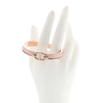Hermes Enamel Mini Clic Chaine d'Ancre Bracelet PM Rose Candeur 2 of 5