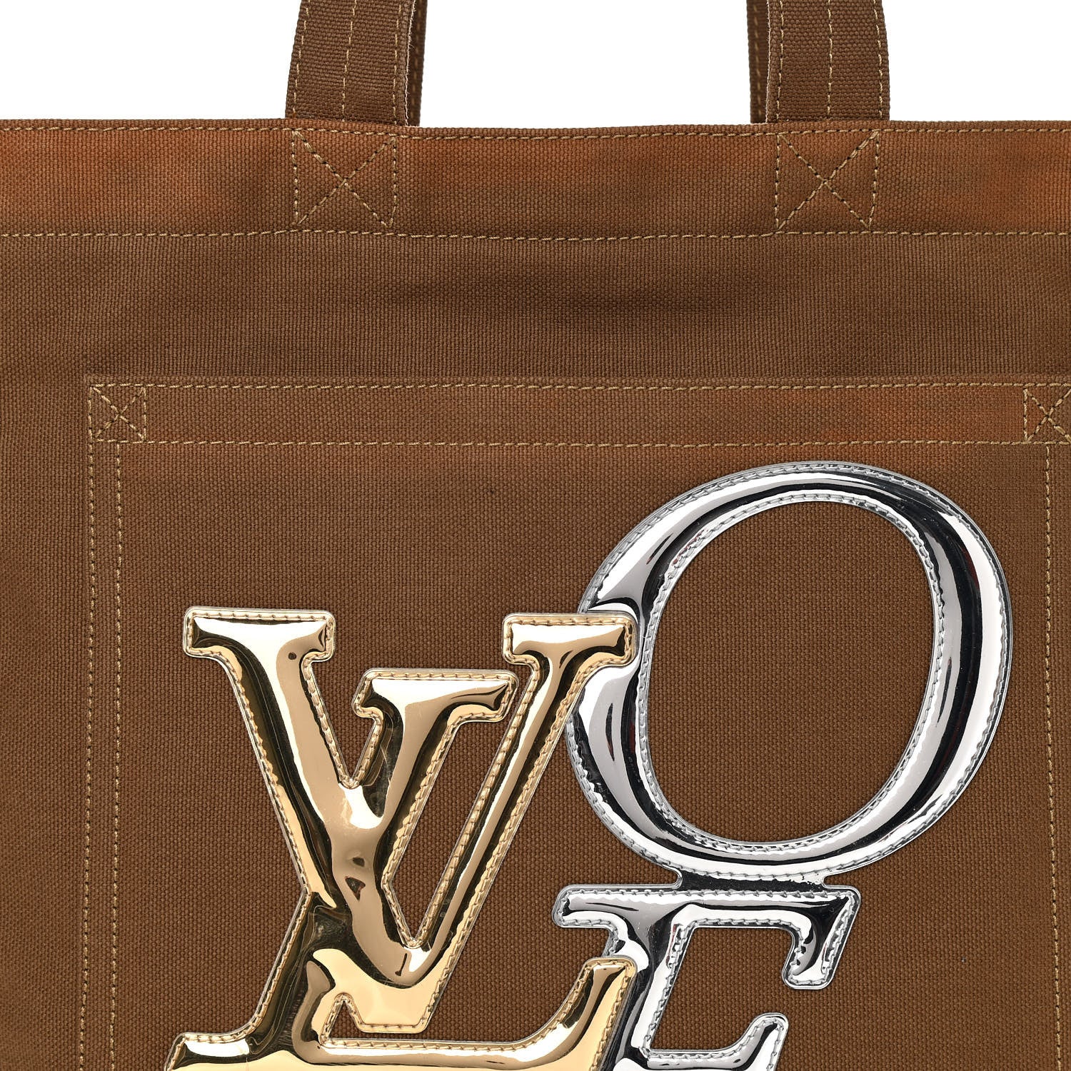 Louis Vuitton Canvas Miroir Thats Love LVOE Tote Kaki 8 of 10