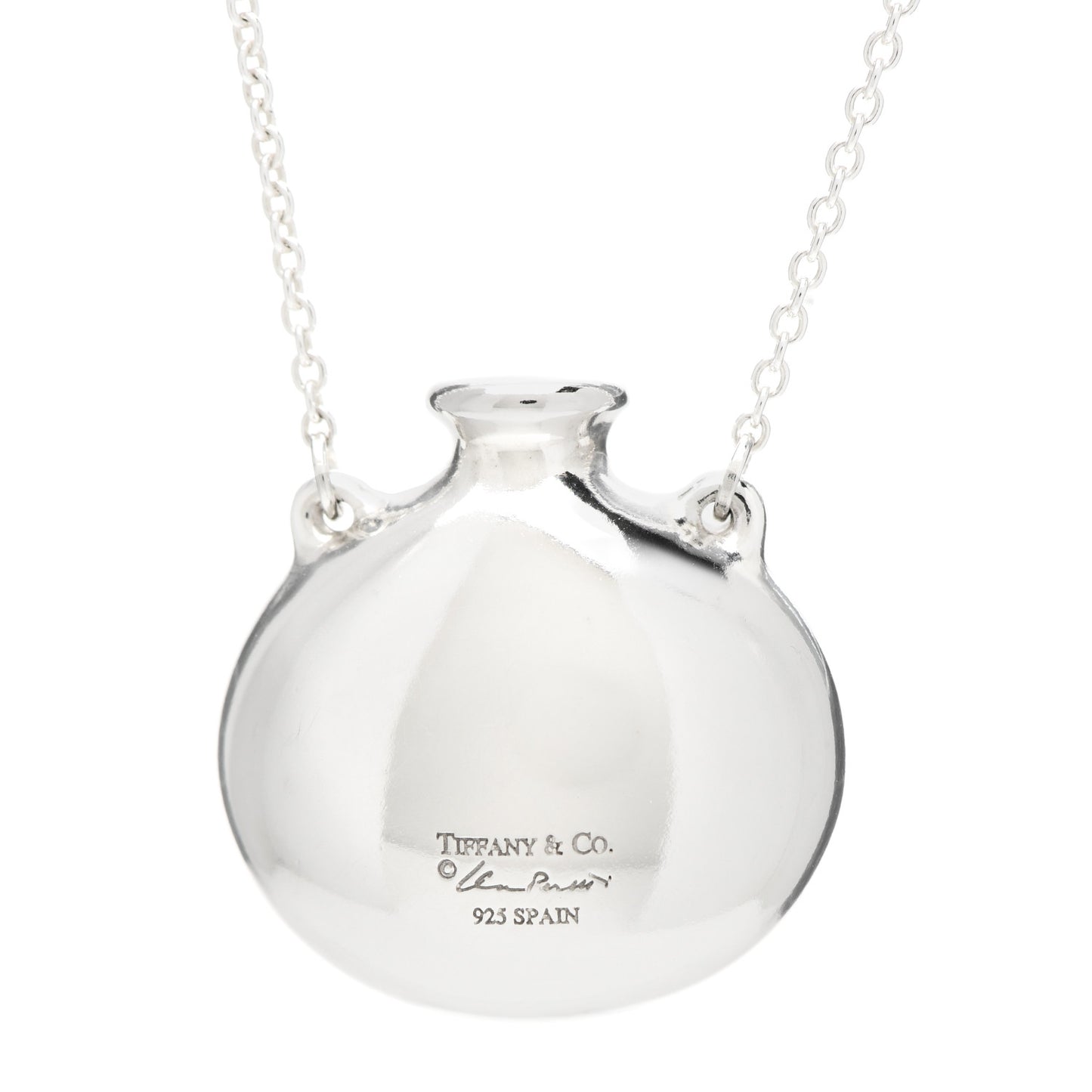 Sterling Silver Elsa Peretti Bottle Pendant Necklace