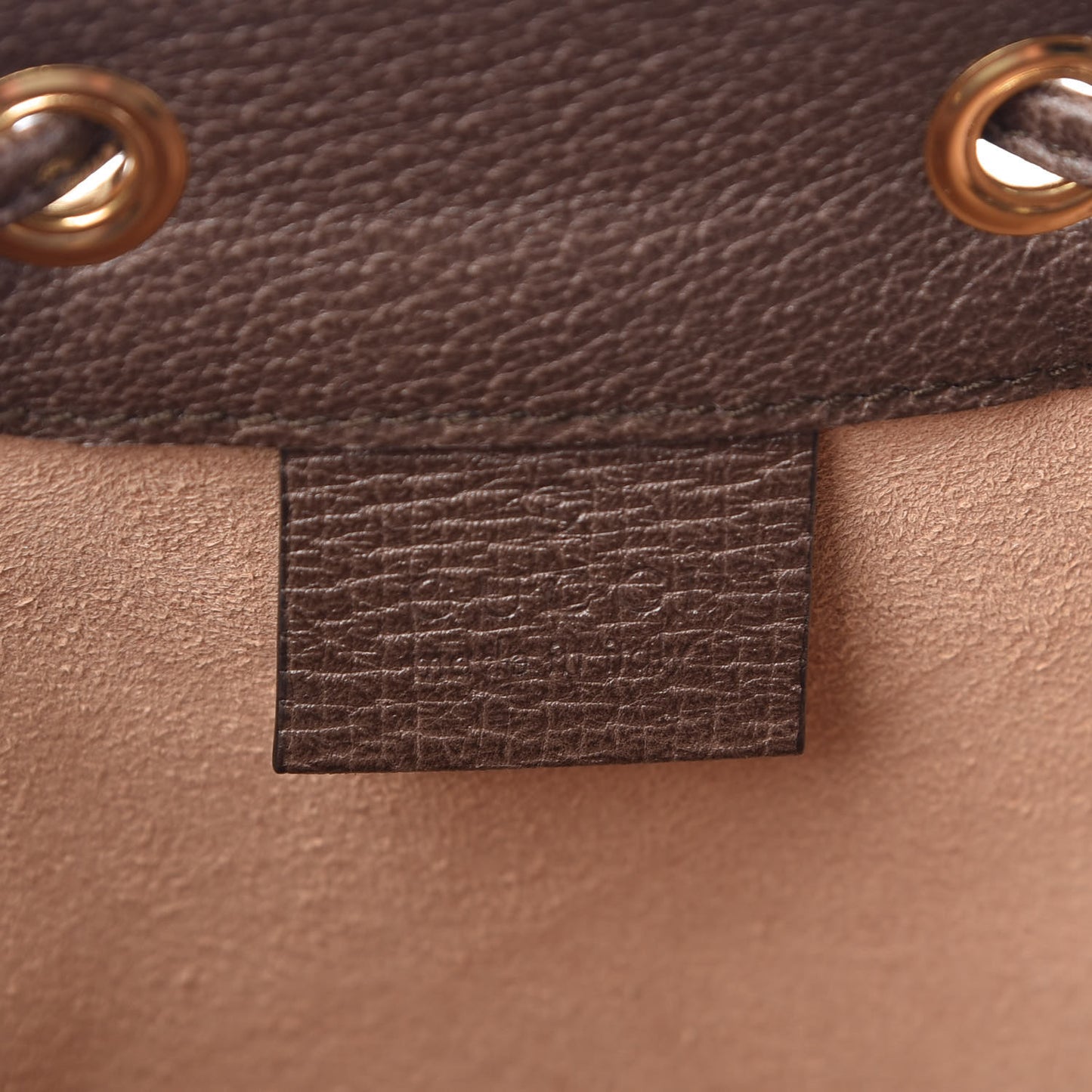 GG Supreme Monogram Web Mini Ophidia Bucket Bag Brown