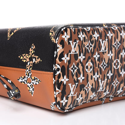 Louis Vuitton Monogram Giant Jungle Neverfull MM Black 8 of 10