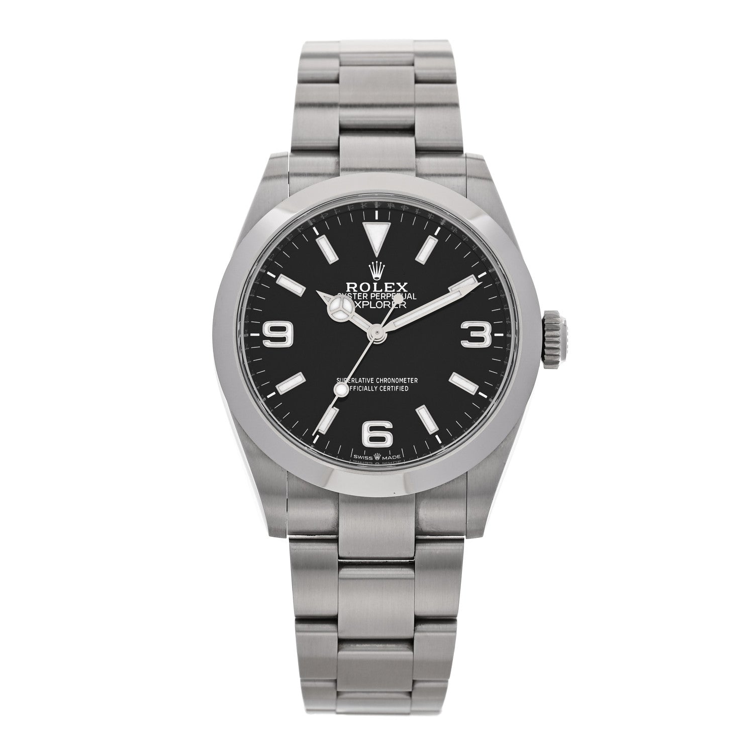 Rolex Stainless Steel 40mm Oyster Perpetual Explorer Watch Black 224270 Black 1 of 5