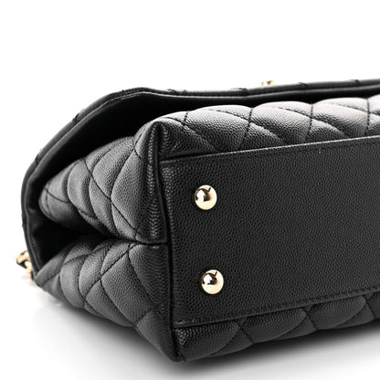 Chanel Caviar Quilted Mini Coco Handle Flap Black 9 of 11