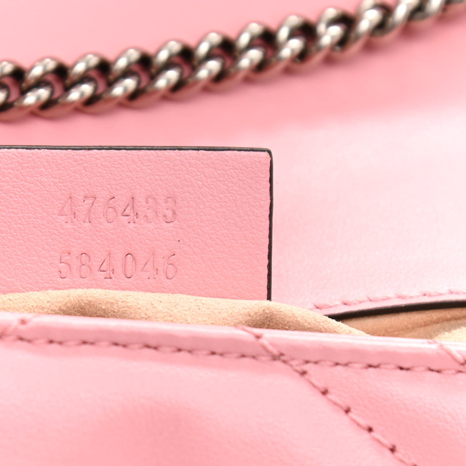 Gucci Calfskin Matelasse Super Mini GG Marmont Shoulder Bag Wild Rose 7 of 11