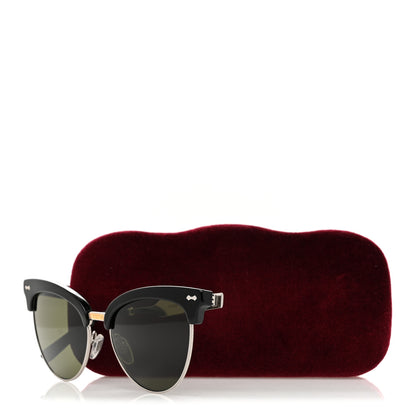 Gucci Acetate Damascato Cat Eye Sunglasses GG0055S Black Gold 8 of 8
