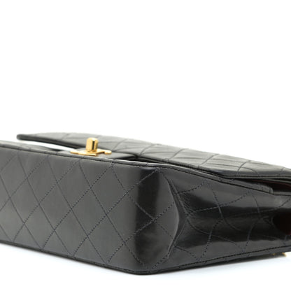 Chanel Lambskin Quilted Medium Double Flap Black 9 of 17