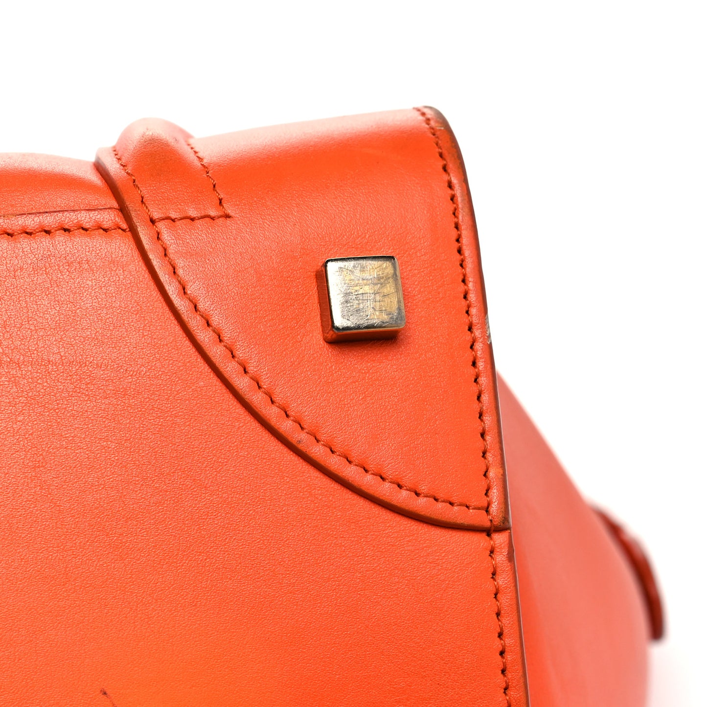 Smooth Calfskin Mini Luggage Orange